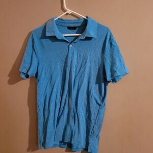 Marc Anthony Blue Polo Shirt Casual Cotton Blend M